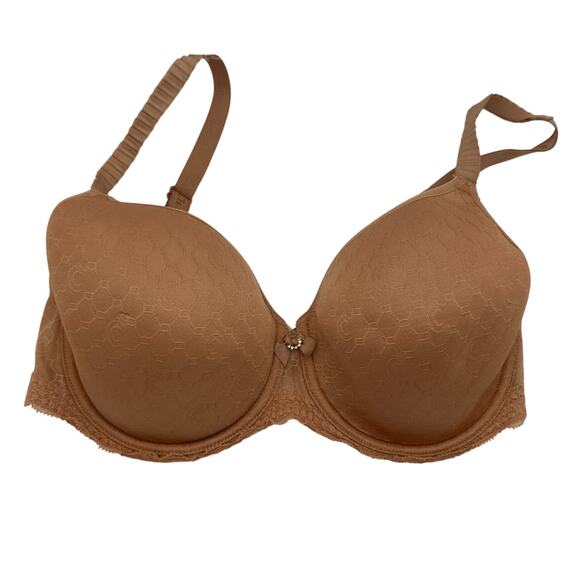 Chantelle Beige Full Coverage Wired Bra Size 32DDD - Picture 1 of 7